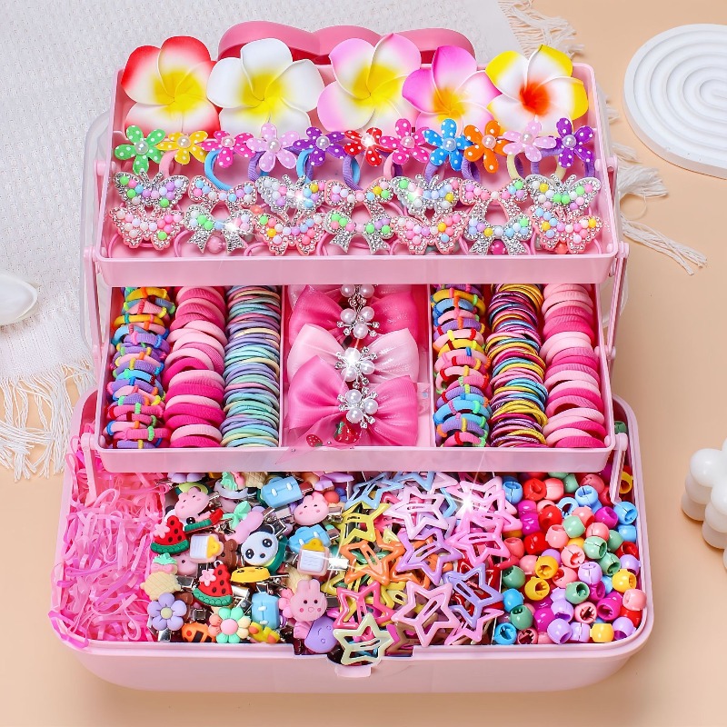Travel Accessories Gear - 546Pcs Set Aksesoris Rambut Elastis Tinggi