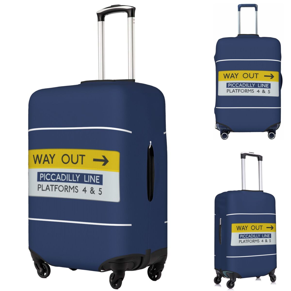 Travel Accessories London - Sarung Pelindung Koper Elastis Motif London