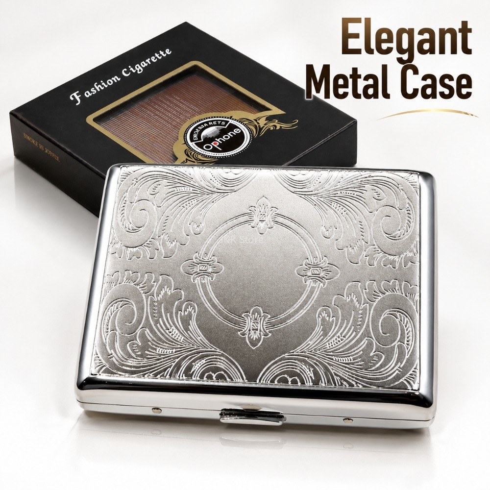 Travel Accessories Holder - Kotak Rokok Stainless Steel Berembos, Tempat