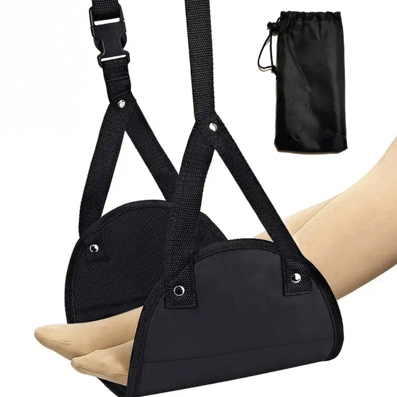 Travel Accessories Long Flight - Hammock Penyangga Kaki Portabel dan Dapat