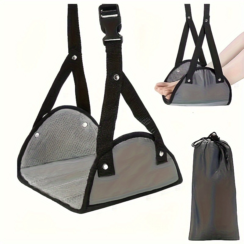 Travel Accessories Long Flight - Hammock Kaki Gantung yang Dapat Disesuaikan,