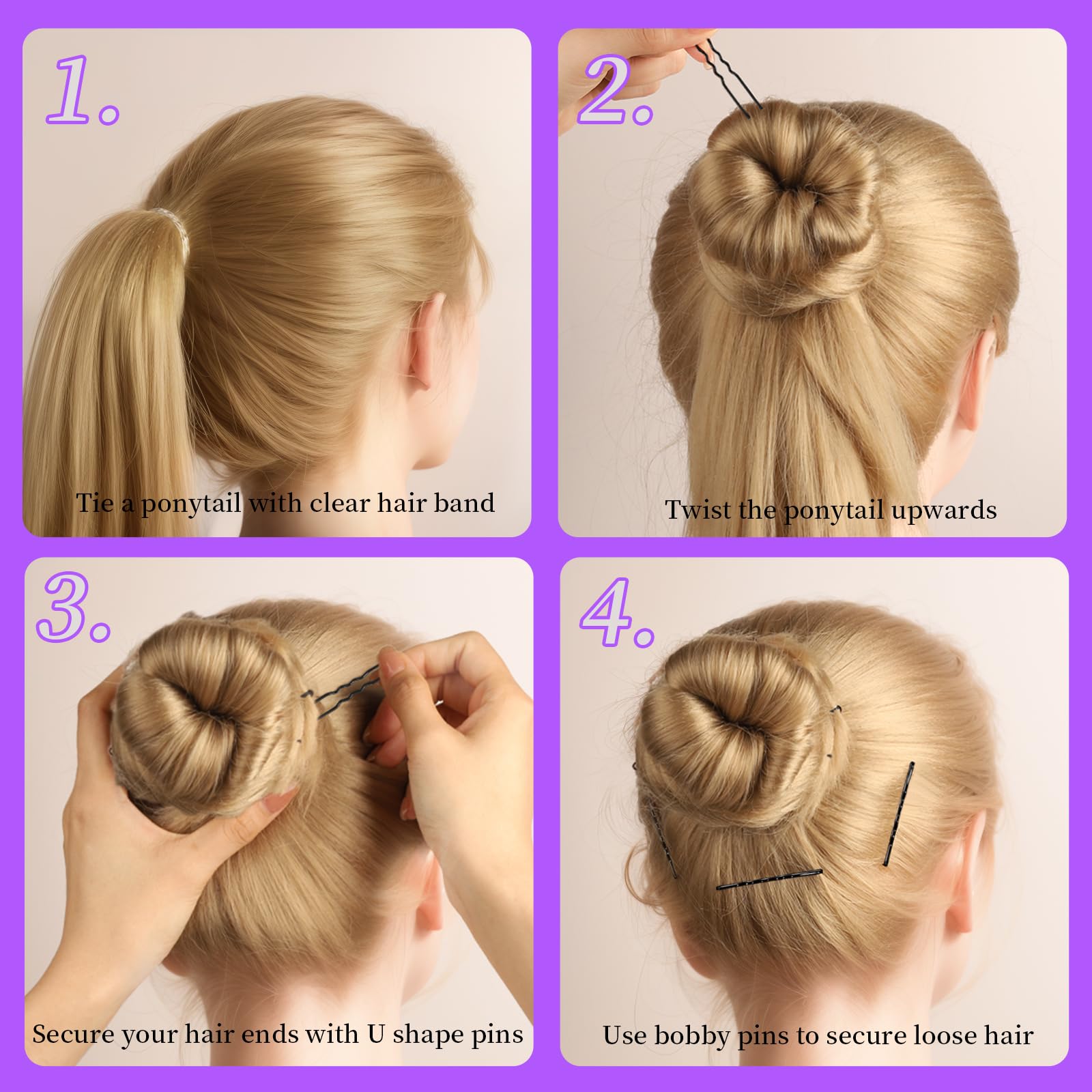 Travel Accessories Kids - Set Jepit Rambut 4 Pcs/6 Pcs