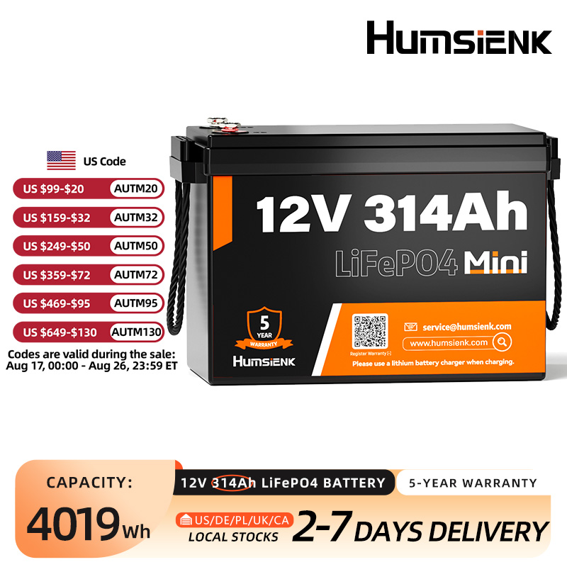 Mini Iron Travel - Baterai LiFePO4 MINI Humsienk 12V 314Ah,