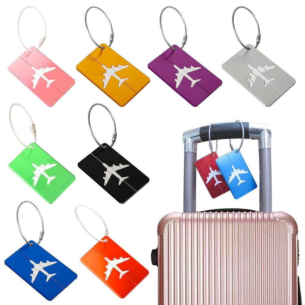 Travel Accessories Gear - Label bagasi perjalanan Aluminium, koper bagasi