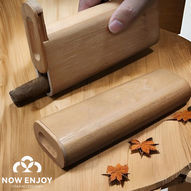 Travel Accessories Case - Kotak Cerutu Portabel Kayu Cedar Alami,