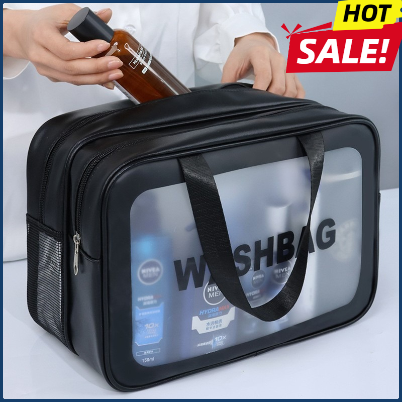 Toiletry Bag Tsa - Tas penyimpan kosmetik, tas riasan PU