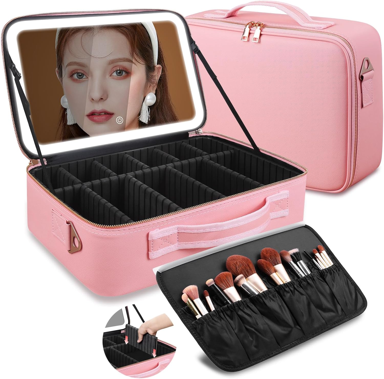 Travel Accessories Case - Tas Makeup Kapasitas Besar 15''X11'' dengan