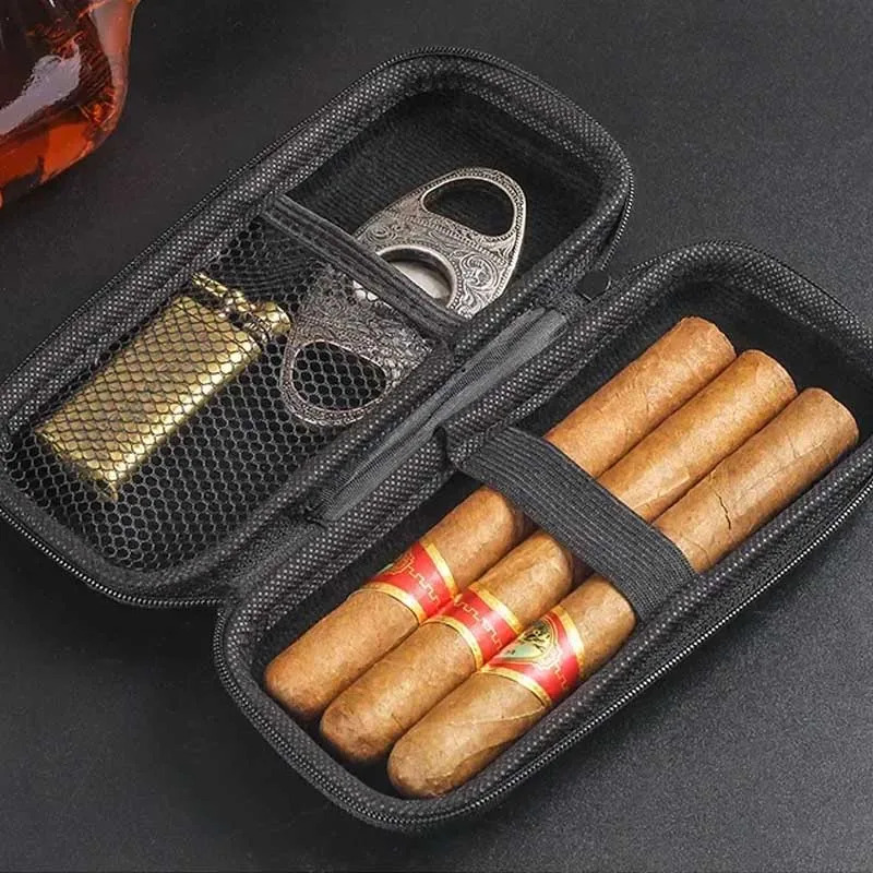 Kotak Cerutu Portabel EVA Ring - Travel Accessories Case ulasan dan harga