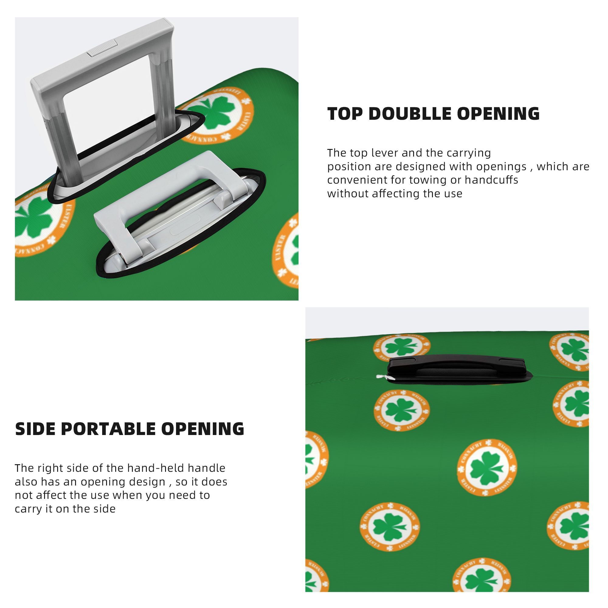 Penutup Bagasi Shamrock Irland - Travel Accessories Ireland ulasan dan harga