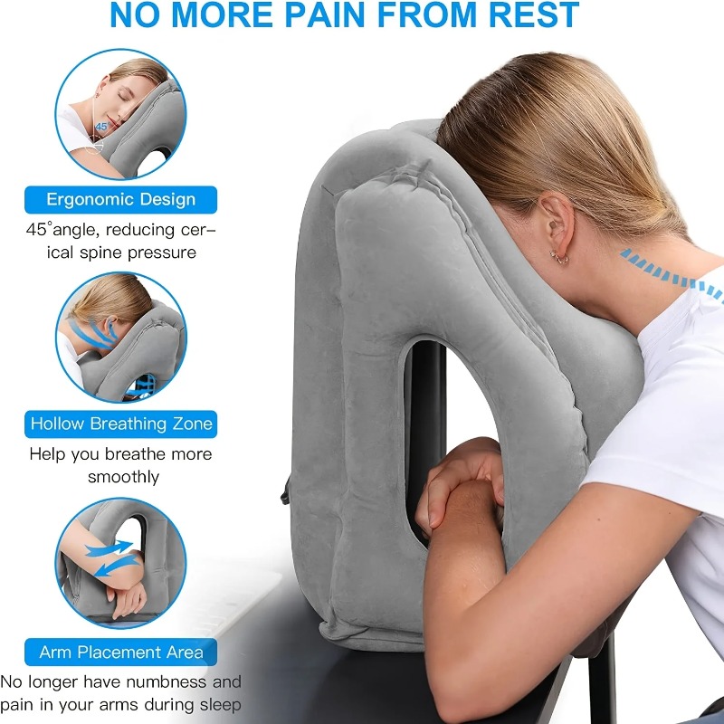 Bantal Perjalanan Tiup dengan  - Travel Accessories Long Flight ulasan dan harga