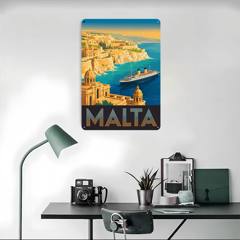 Poster Logam Perjalanan Malta  - Travel Accessories Malta ulasan dan harga