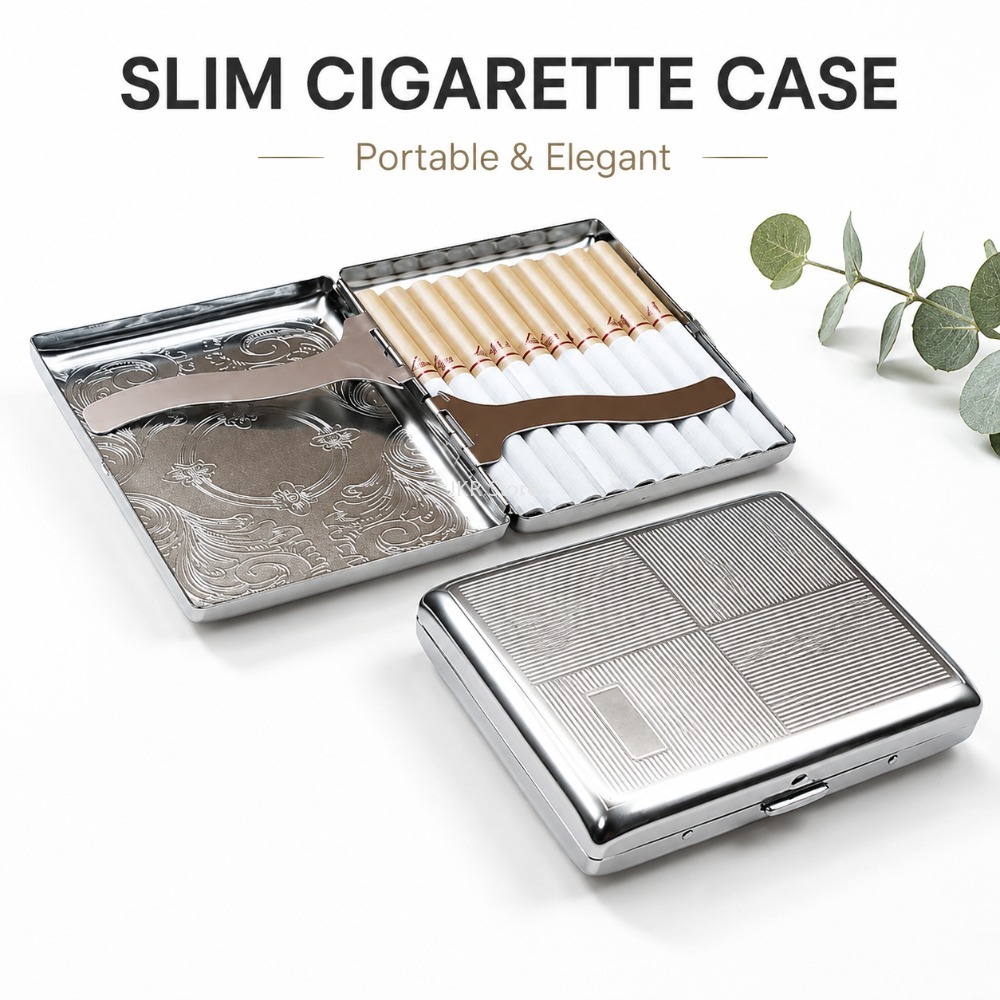 Kotak Rokok Stainless Steel Be - Travel Accessories Holder ulasan dan harga