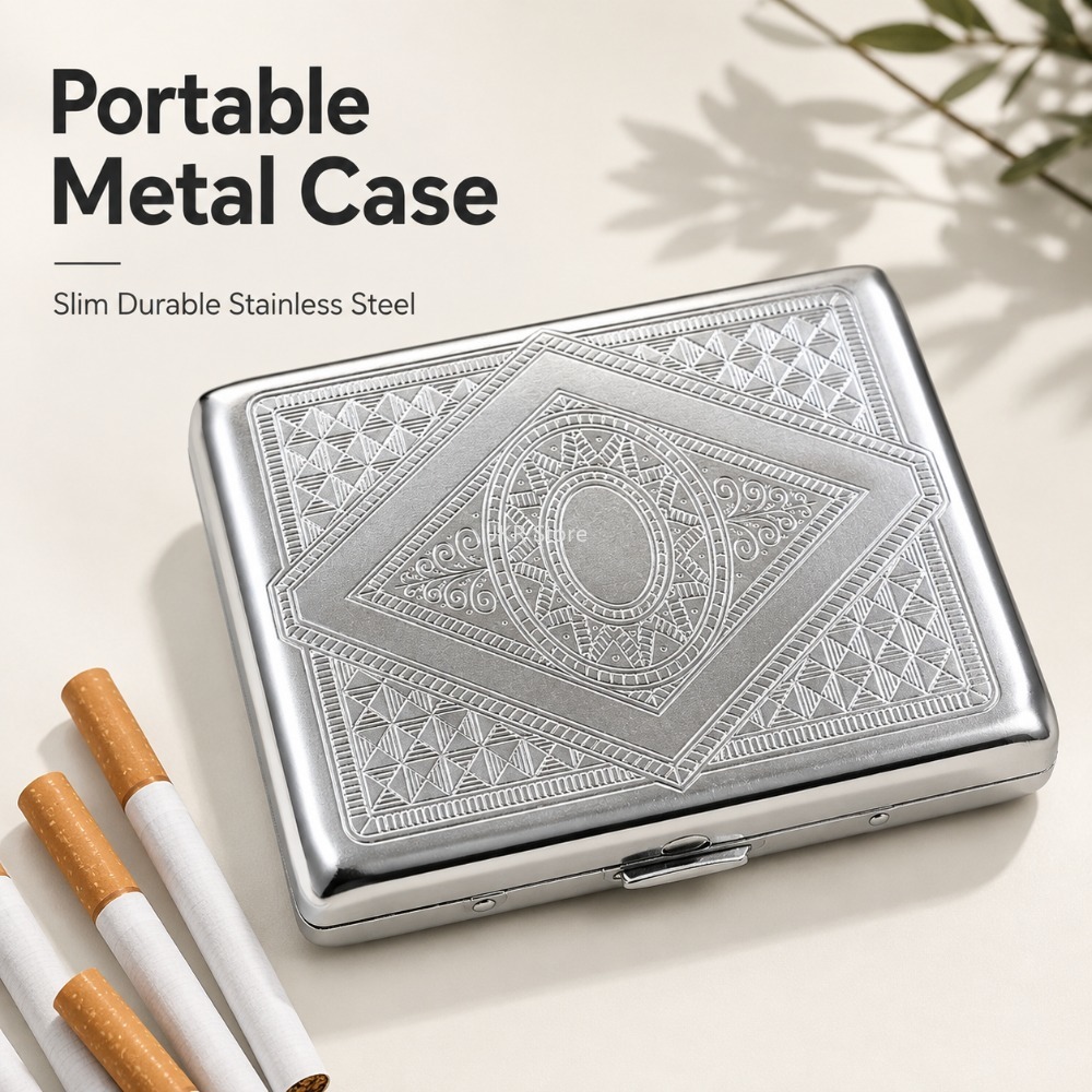 Kotak Rokok Stainless Steel Be - Travel Accessories Holder ulasan dan harga