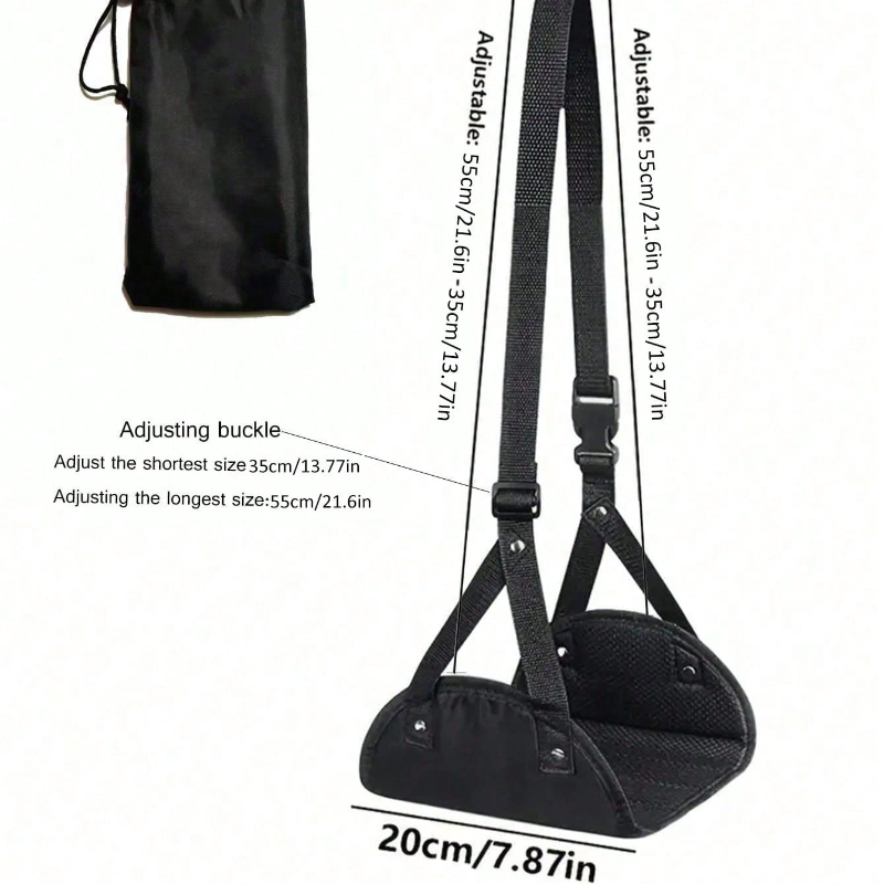Hammock Penyangga Kaki Portabe - Travel Accessories Long Flight ulasan dan harga