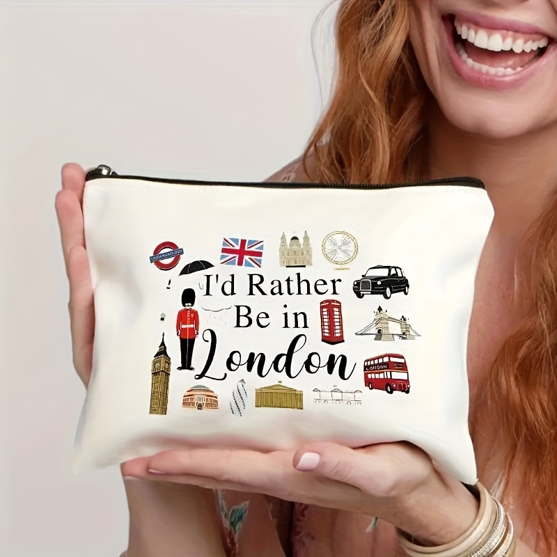 Tas Kosmetik London Print Ring - Travel Accessories London ulasan dan harga