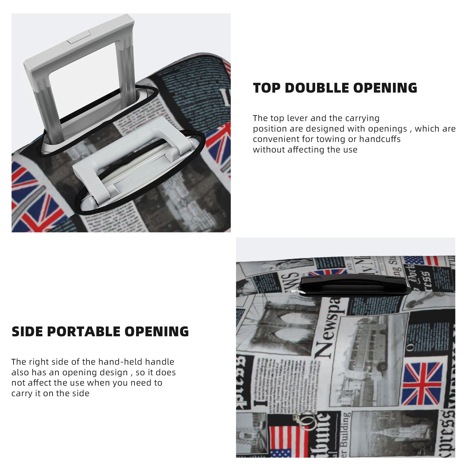 Penutup Koper Pola Bendera Ing - Travel Accessories London ulasan dan harga