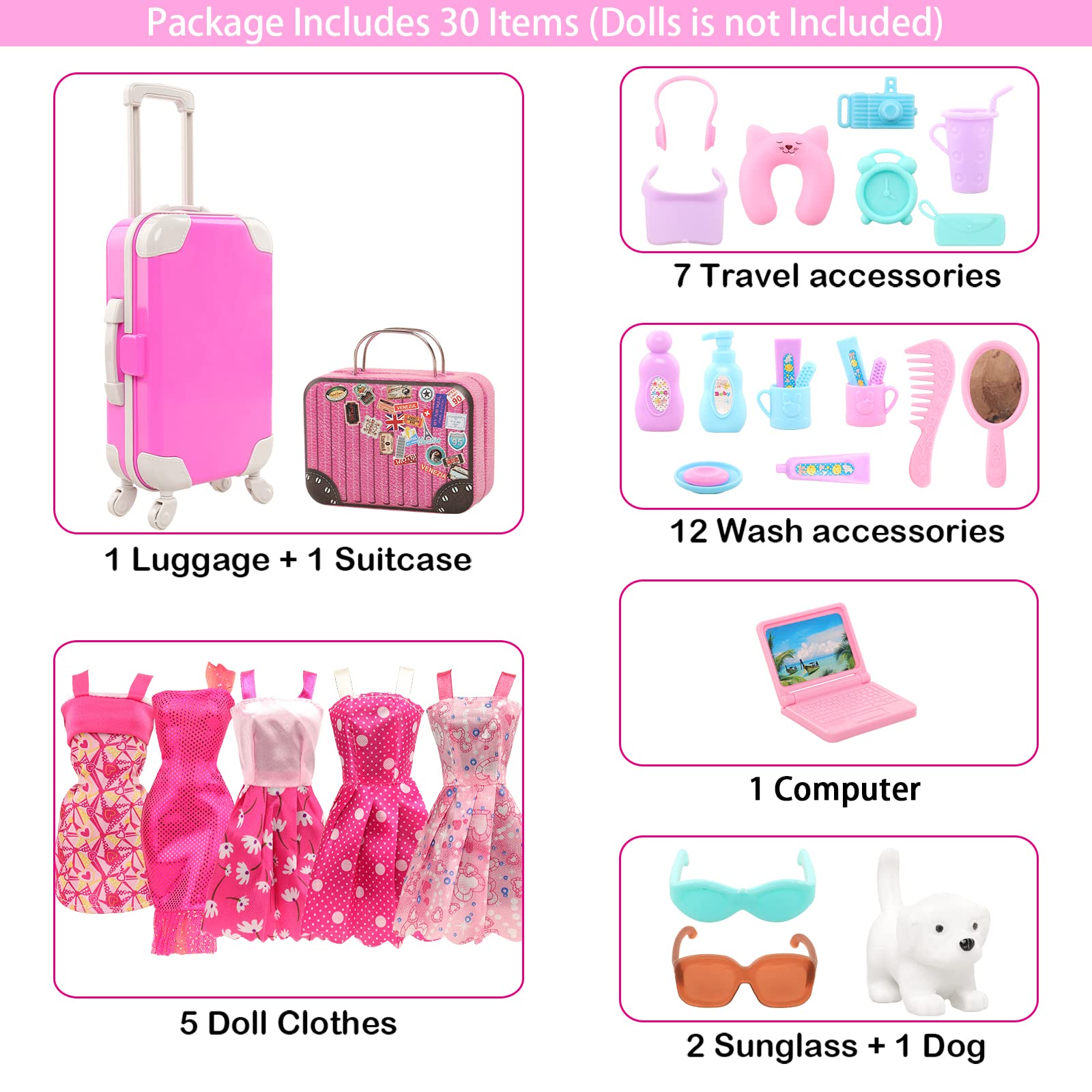 BARWA 30 buah 11.5 lnci furnit - Travel Accessories Kids ulasan dan harga