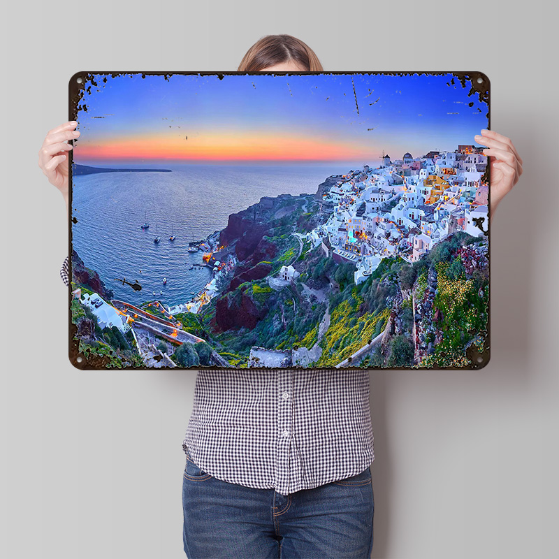 Poster Cetak Sonatorini Travel - Travel Accessories Greece ulasan dan harga