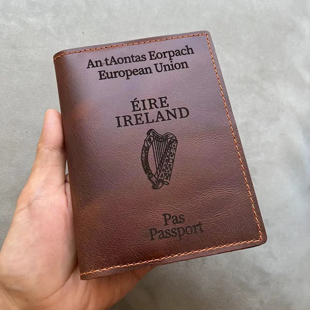 Penutup paspor Irlandia kulit  - Travel Accessories Ireland ulasan dan harga