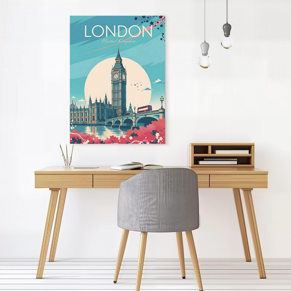 Poster Kanvas Perjalanan Londo - Travel Accessories London ulasan dan harga