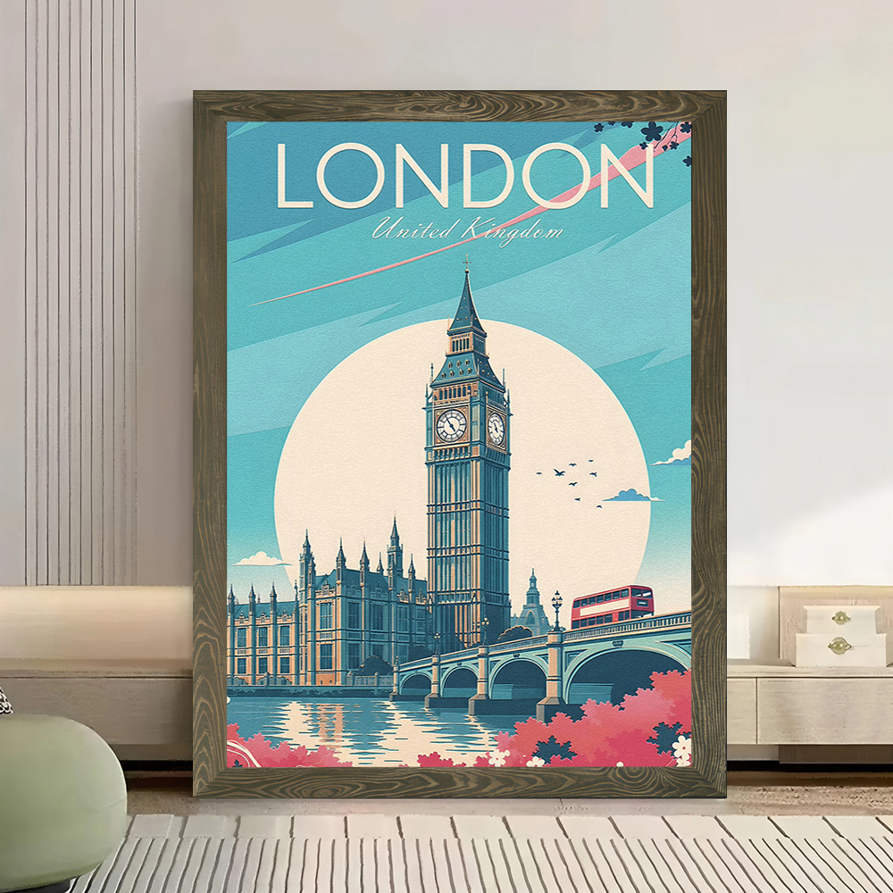Poster Kanvas Perjalanan Londo - Travel Accessories London ulasan dan harga