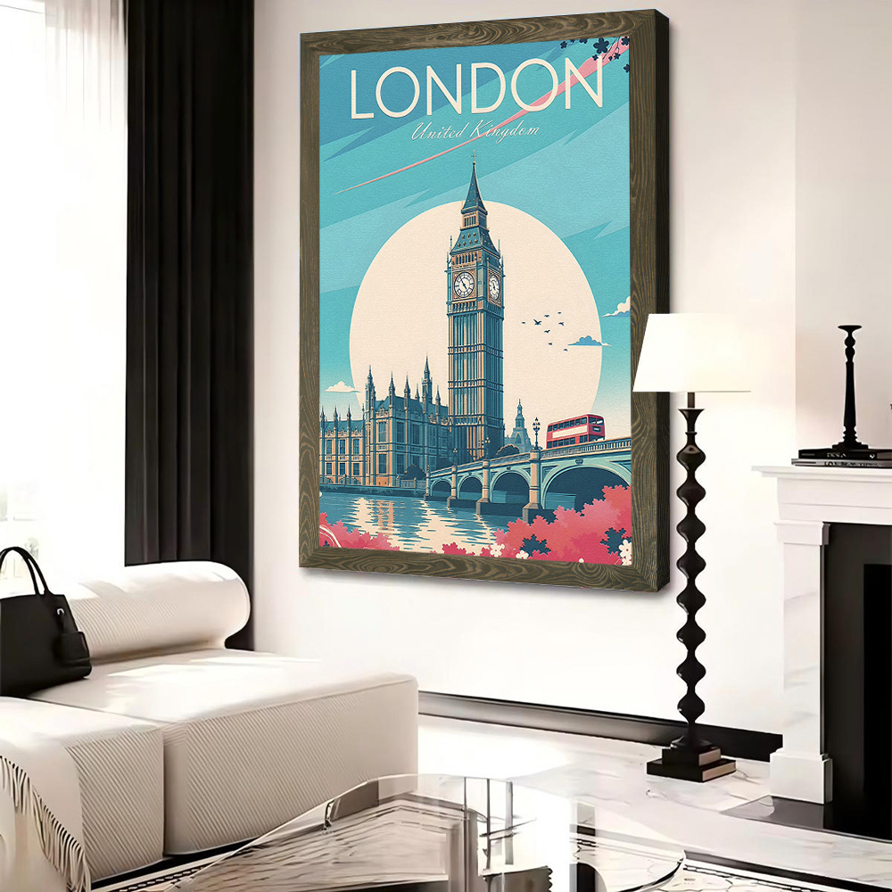 Poster Kanvas Perjalanan Londo - Travel Accessories London ulasan dan harga