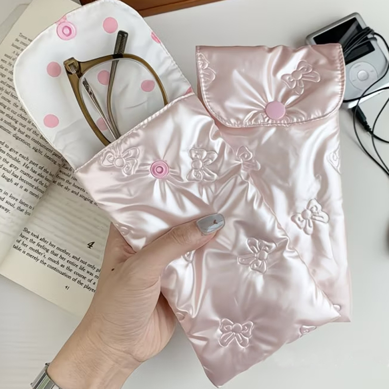Kantong Kacamata Kulit Bentuk  - Travel Accessories Pouch For Women ulasan dan harga