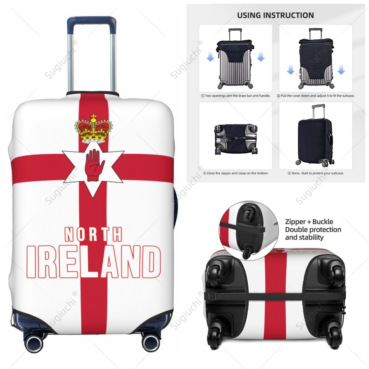 Penutup Bagasi Bendera Irlandi - Travel Accessories Ireland ulasan dan harga