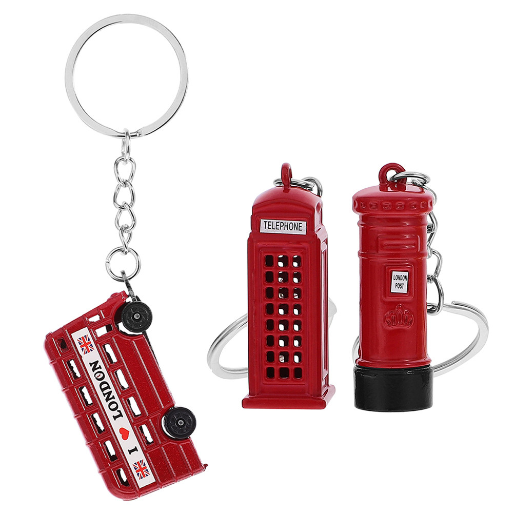 3Pcs Gantungan Kunci Souvenir  - Travel Accessories London ulasan dan harga