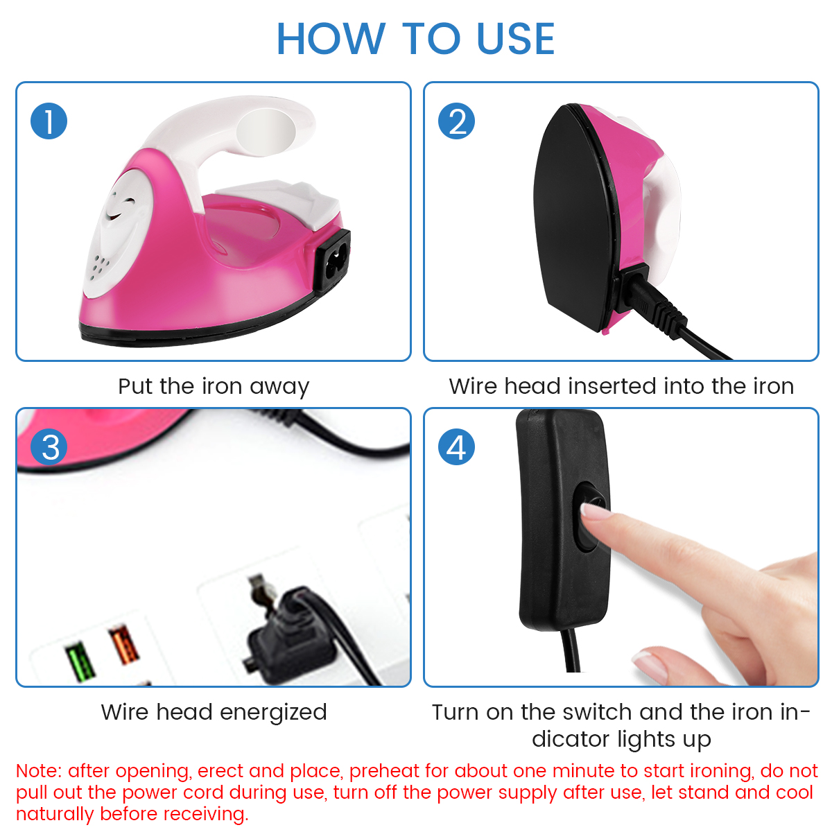 Kerajinan Mini besi listrik po - Mini Iron Travel ulasan dan harga