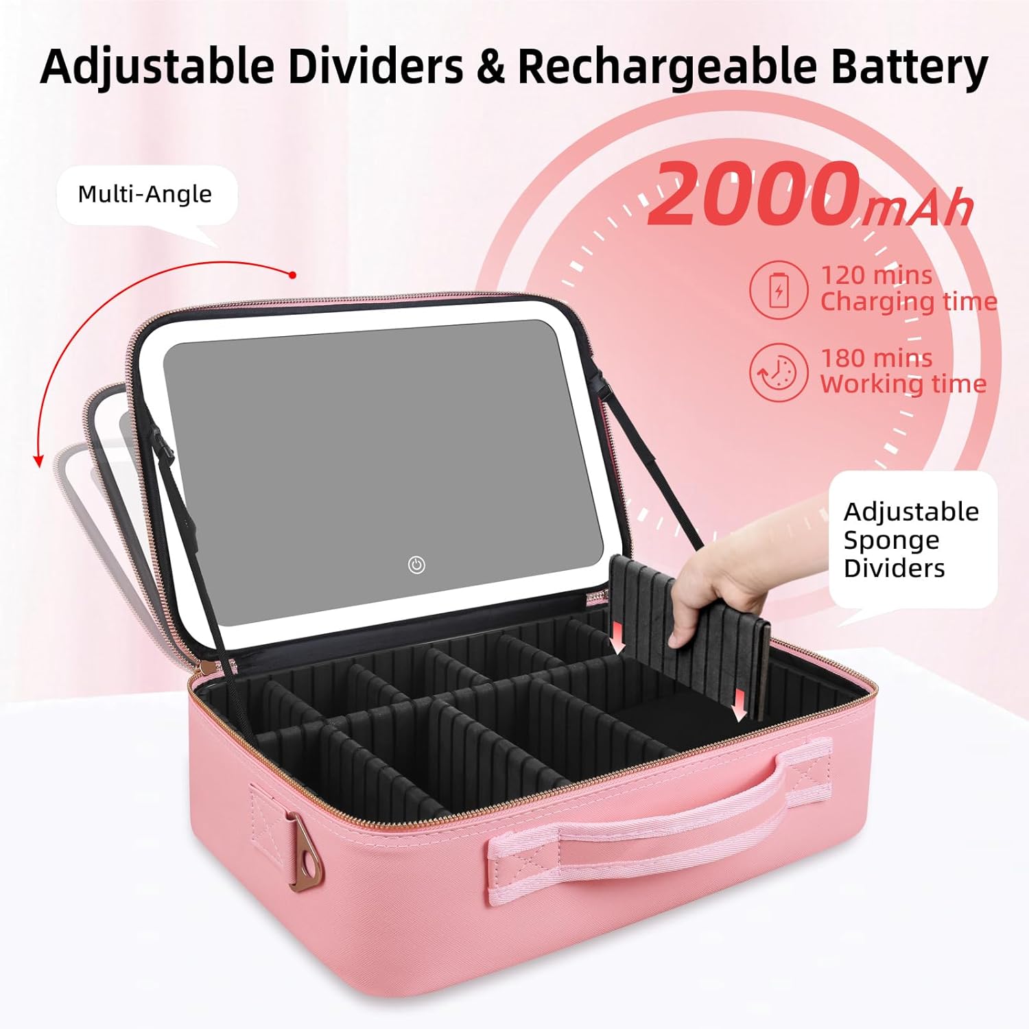 Tas Makeup Kapasitas Besar 15' - Travel Accessories Case ulasan dan harga
