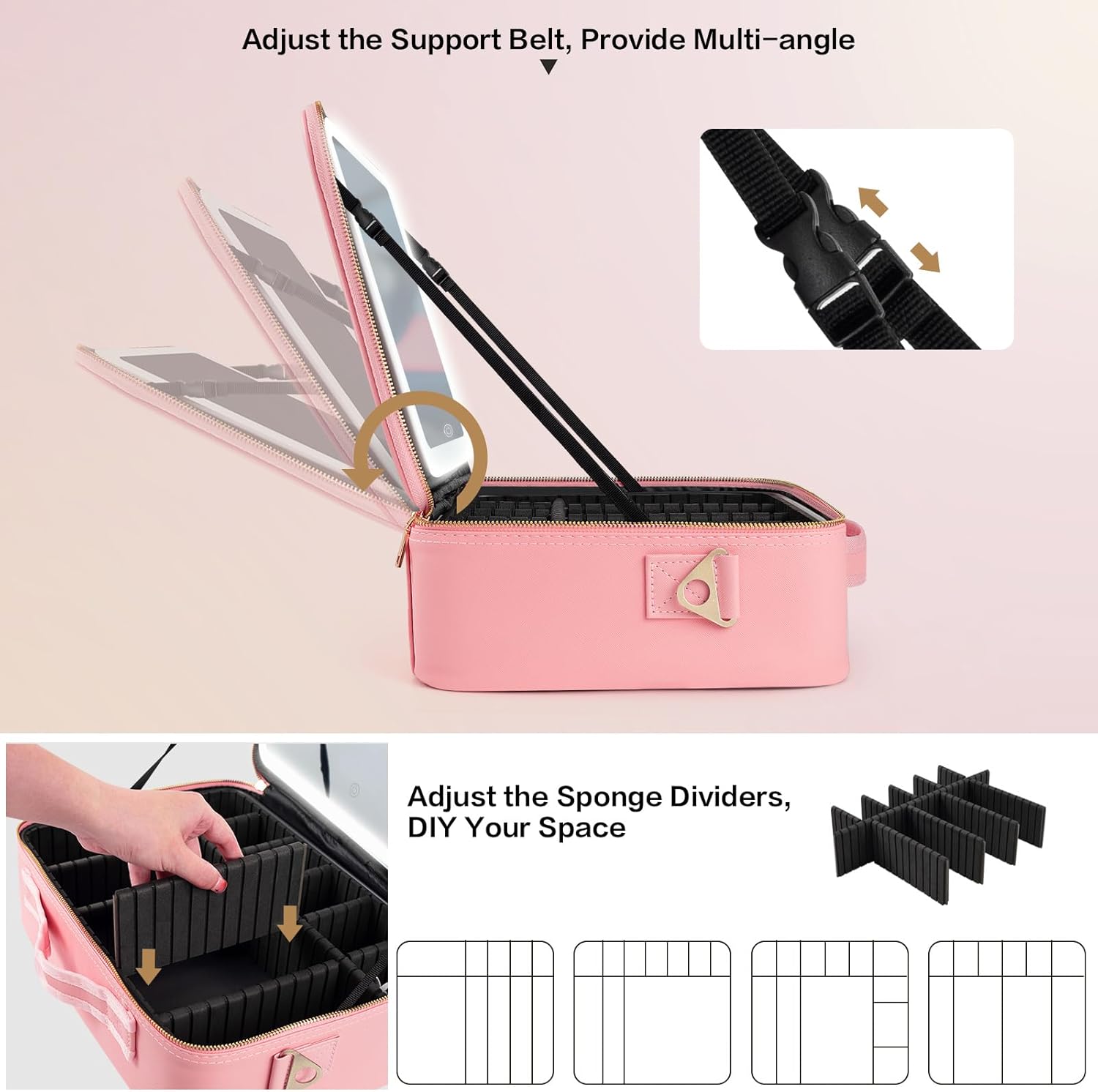 Tas Makeup Kapasitas Besar 15' - Travel Accessories Case ulasan dan harga